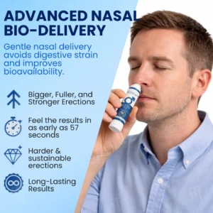 Seconds Lift, RZXEA™ PT-141 Rapid Erection Nasal Inhaler